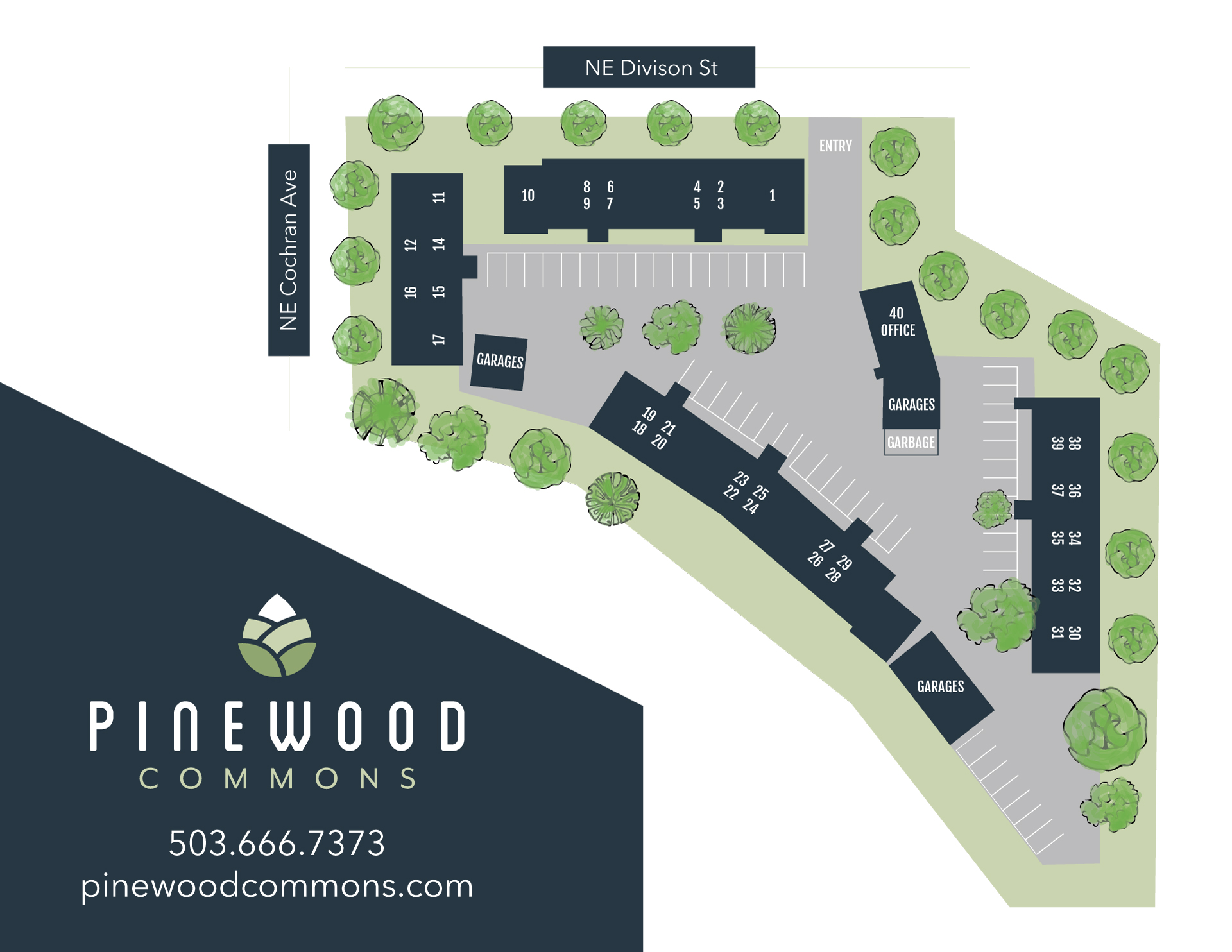 Pinewood Commons Property Map